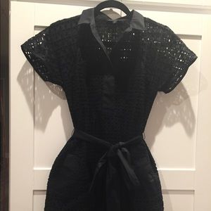 Black eyelet Banana Dress