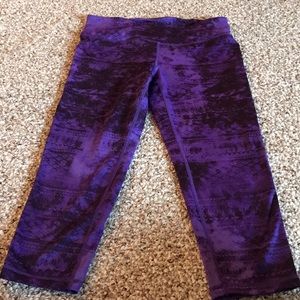Purple Tangerine Capri leggings