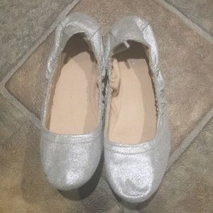 Silver Old Navy Ballet Flats