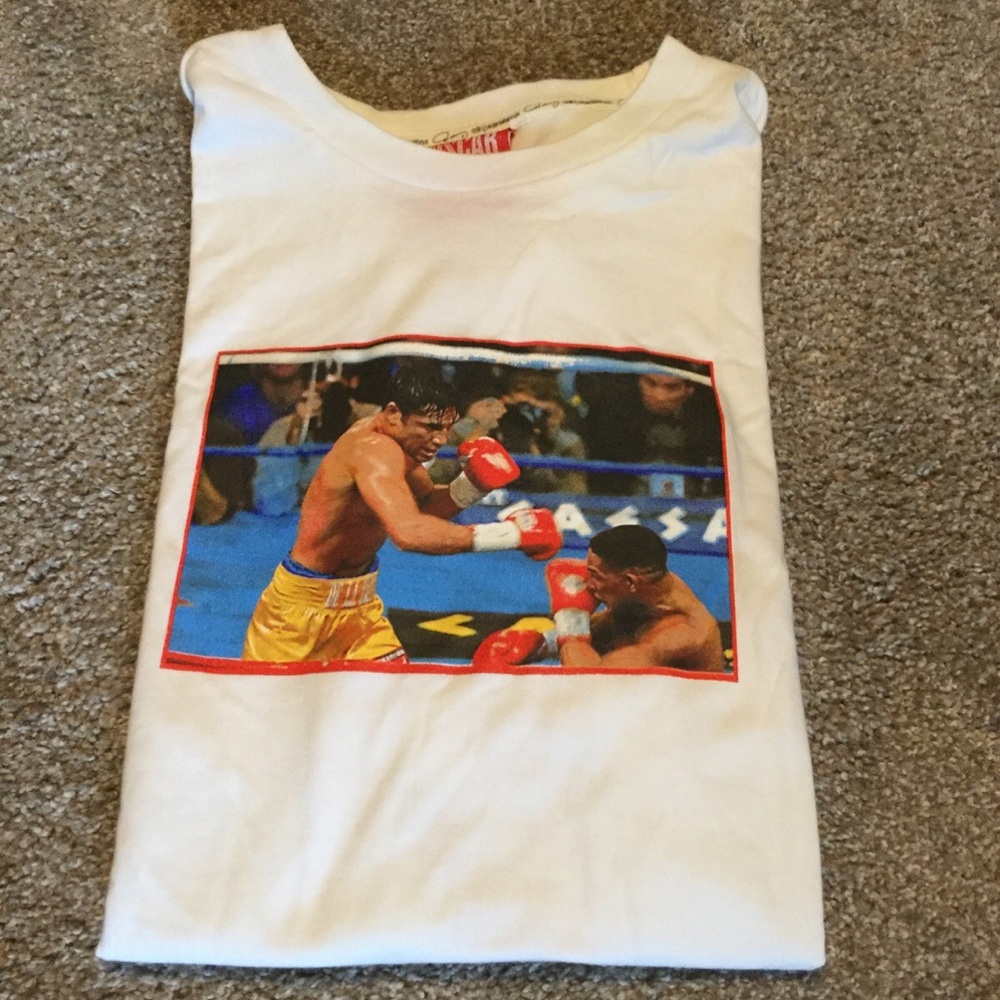 New vintage boxing t- shirt Oscar de la Hoya