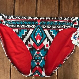 BECCA by Rebecca Virtue Aztec Bikini Bottoms XL