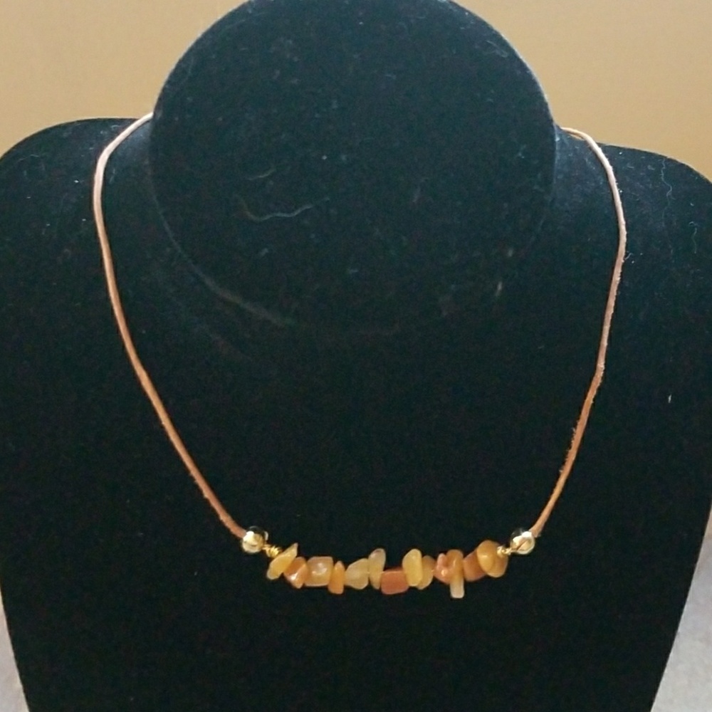 Yellow Jade Necklace
