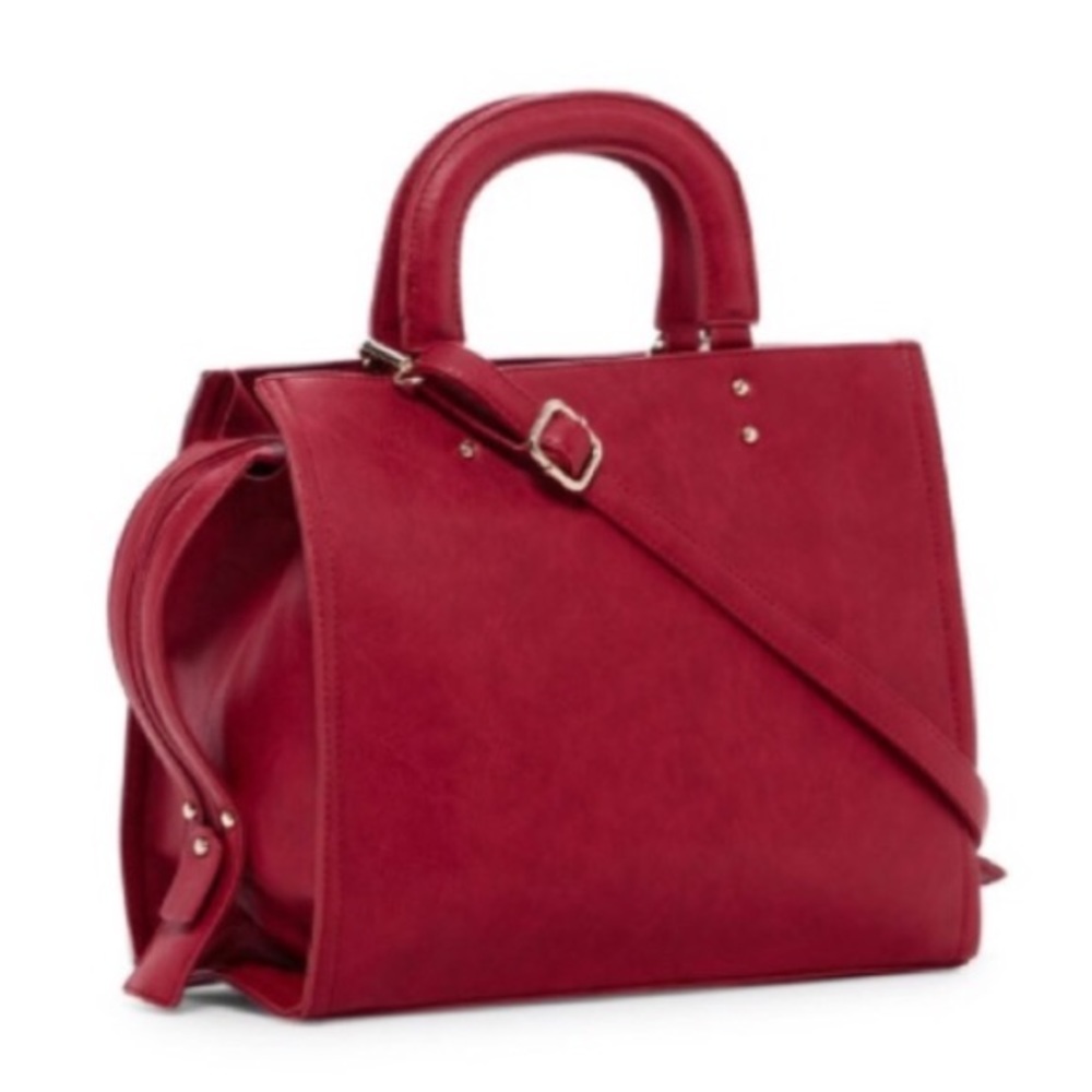 🌹NWT Trendy Wine Crossbody Satchel! - Picture 2 of 3
