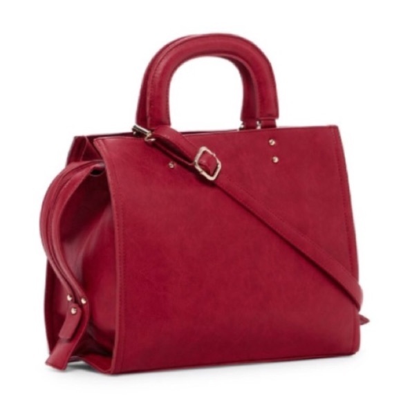 🌹NWT Trendy Wine Crossbody Satchel! - Picture 2 of 3