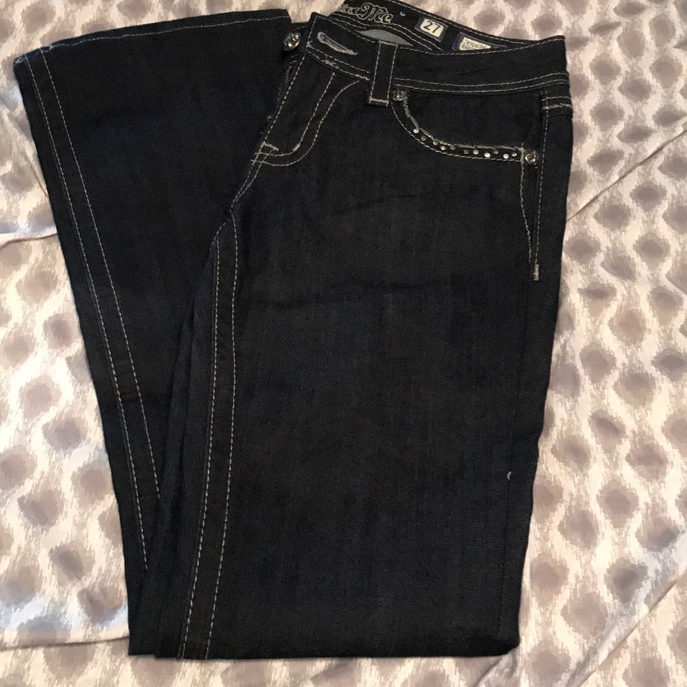 Miss Me Easy Boot Cut Dark Jeans