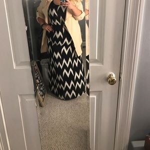 Chevron maxi dress