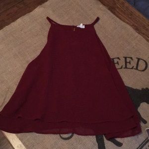 Garage burgundy crop top excellent condition!