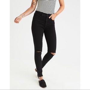AE High-Waist Distressed Jeans