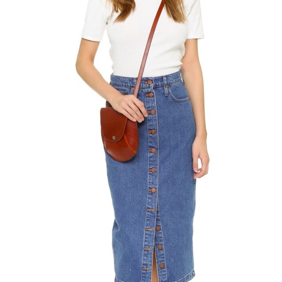 madewell midi jean skirt