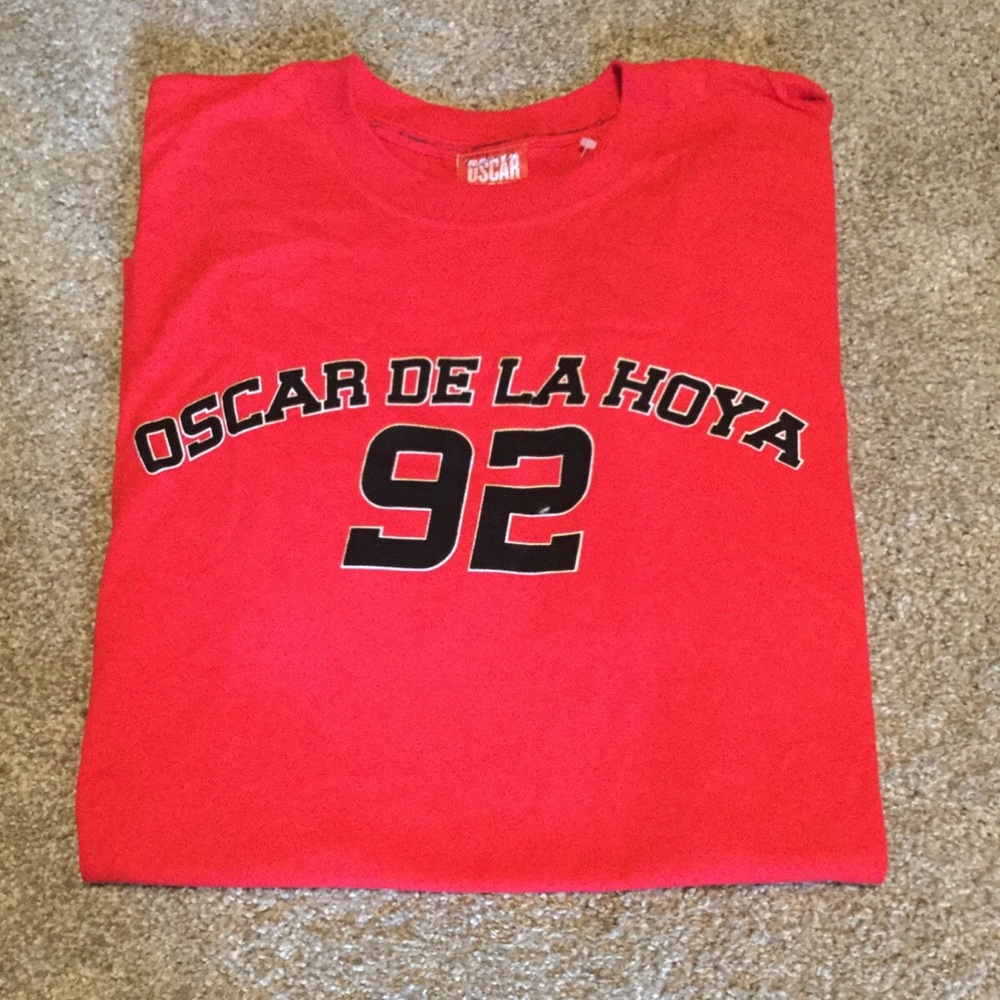 New vintage boxing t-shirt Oscar de la Hoya