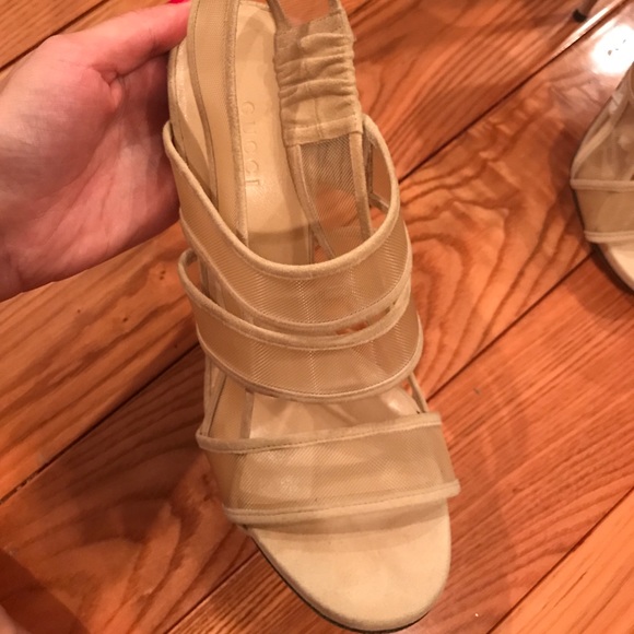 Gucci Shoes - Brand new never worn Gucci heels in nude!