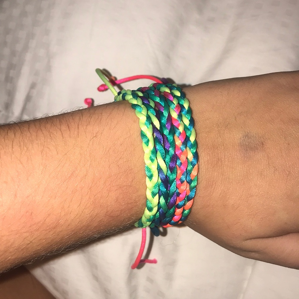 5 set string breaded bracelets