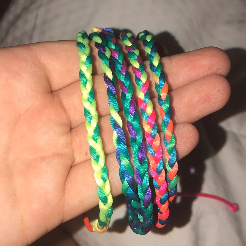 5 set string breaded bracelets - Picture 3 of 4