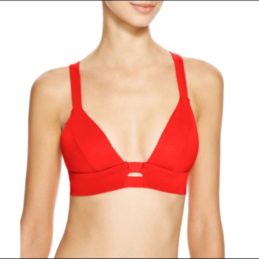 🚨FINAL SALE 🚨Vitamin A Red Bralette Bikini Top