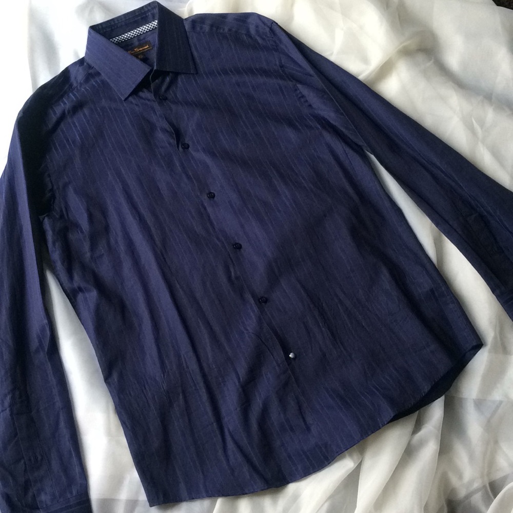 Ben Sherman Dark Blue Long Sleeve Button Up