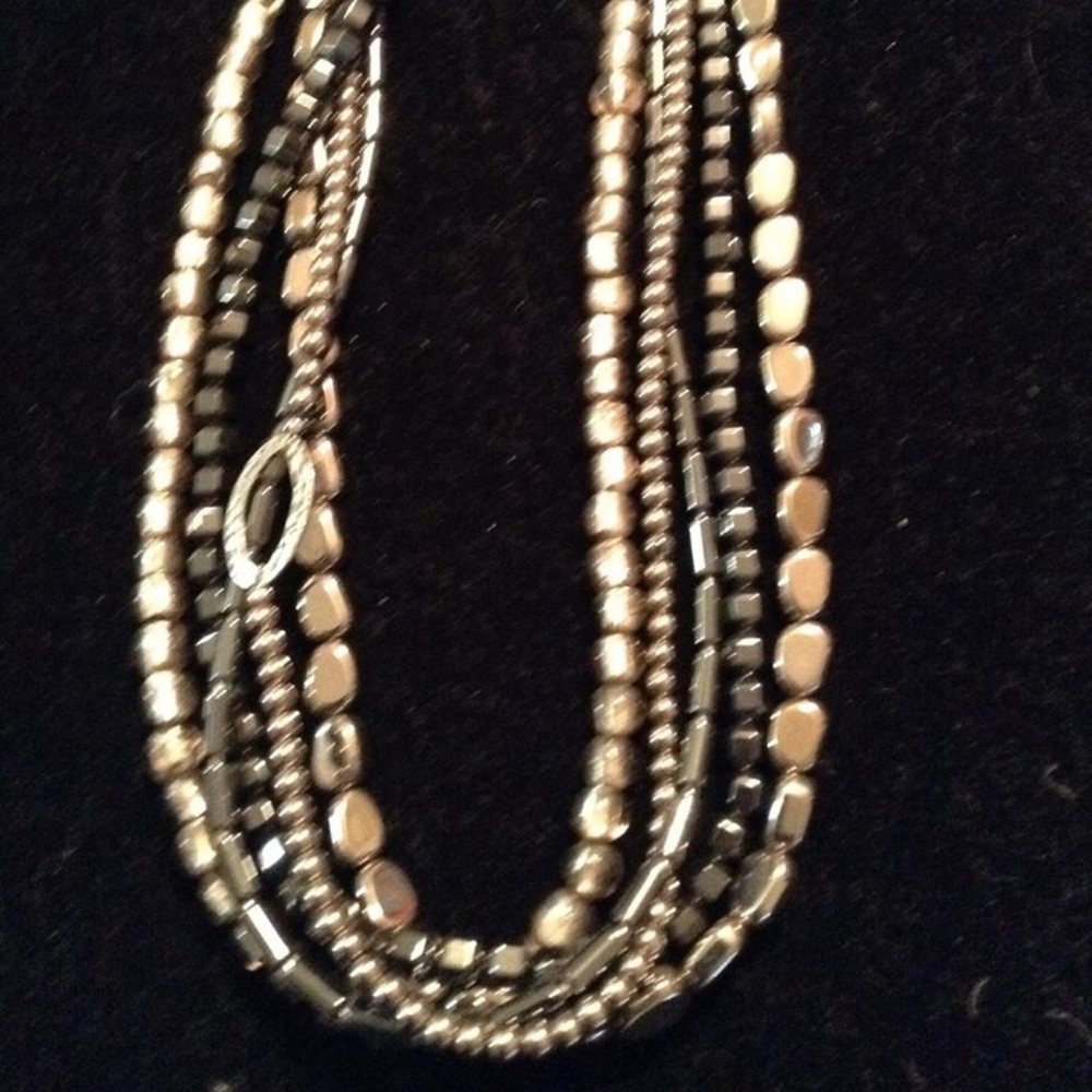 Silpada Hematite "Hailstone" Necklace
