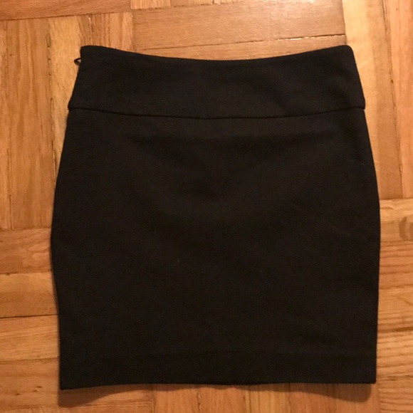 BCBGeneration black leather panel mini skirt - Picture 2 of 2