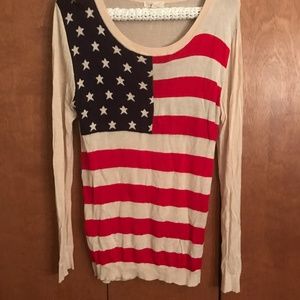 American Flag Sweater