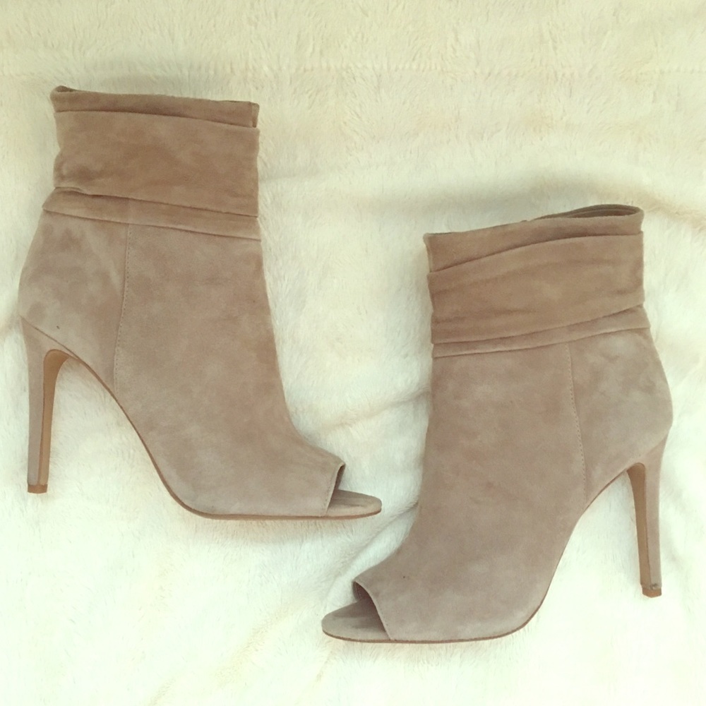Vince Camuto Peep Toe Heel Booties