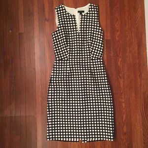 J.Crew windowpane dress