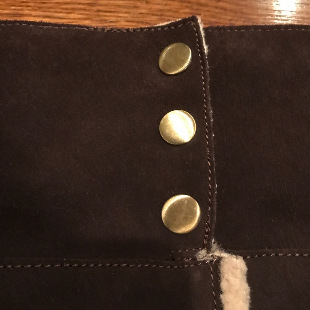 Chinese laundry brown and cream shearling boots - Picture 4 of 8