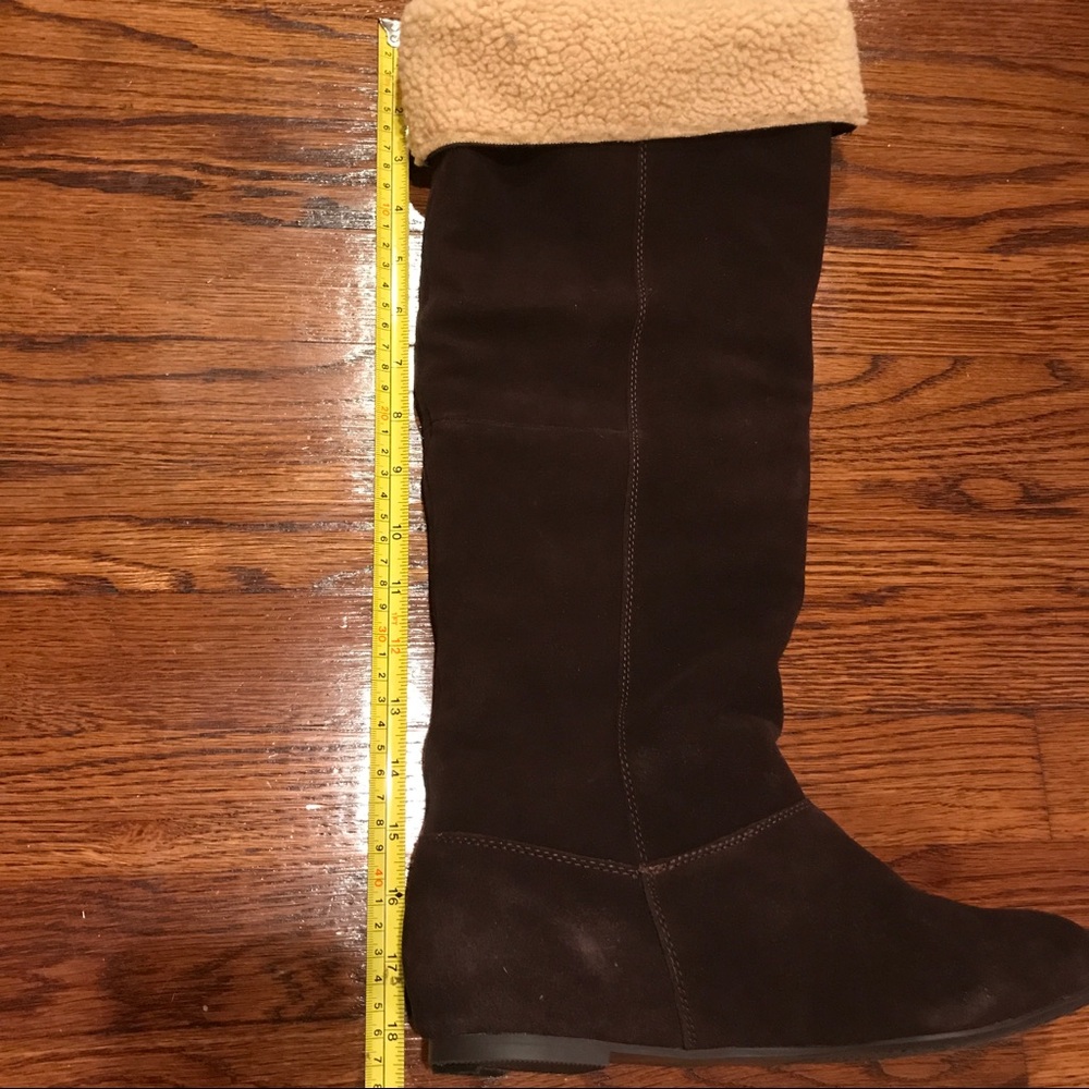 Chinese laundry brown and cream shearling boots - Picture 7 of 8