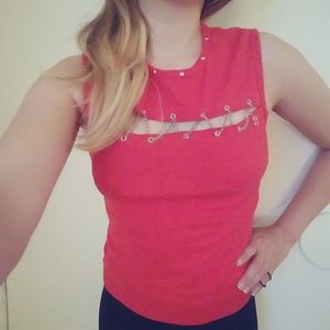 Vintage 90s Studded chain tank