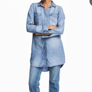 Denim shirt dress