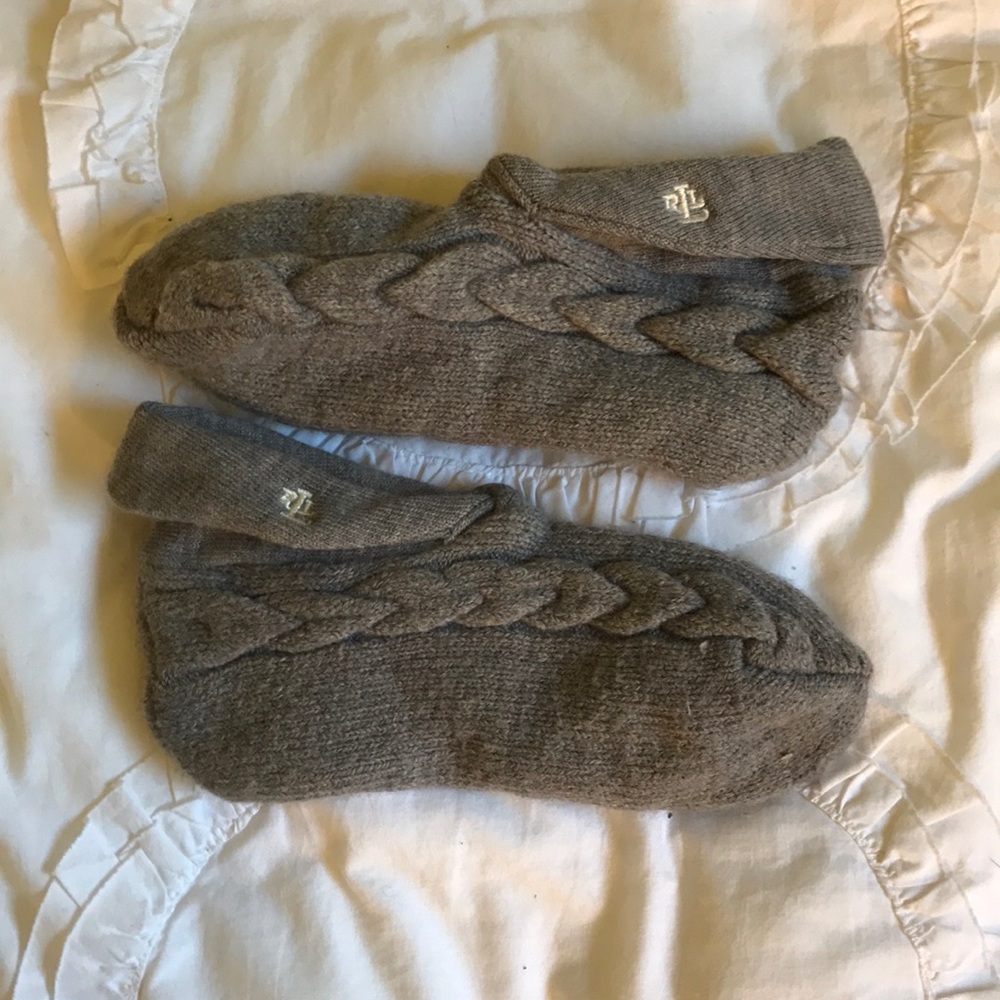 ralph lauren slipper booties
