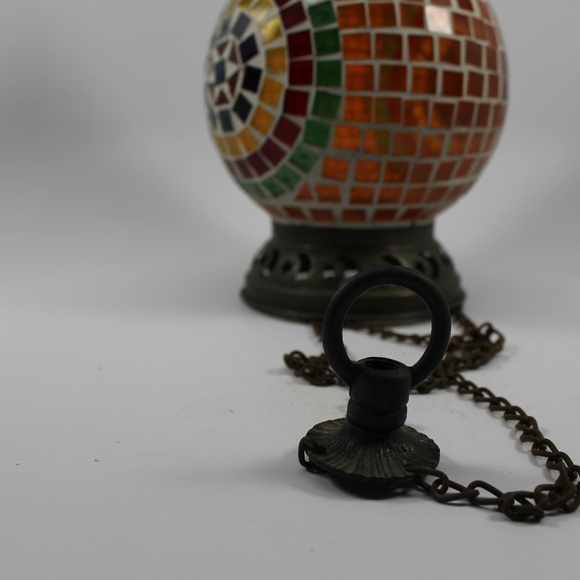 HANDMADE TURKISH MOROCCAN STYLE SINGLE HANGING CAN - Picture 6 of 8