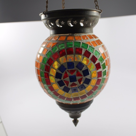 HANDMADE TURKISH MOROCCAN STYLE SINGLE HANGING CAN - Picture 1 of 8