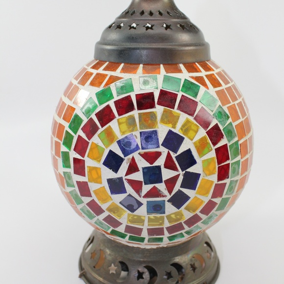 HANDMADE TURKISH MOROCCAN STYLE SINGLE HANGING CAN - Picture 2 of 8