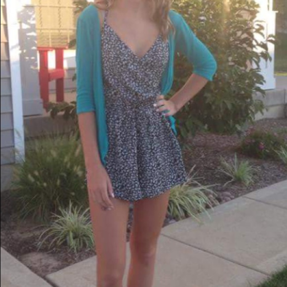 Black and white romper
