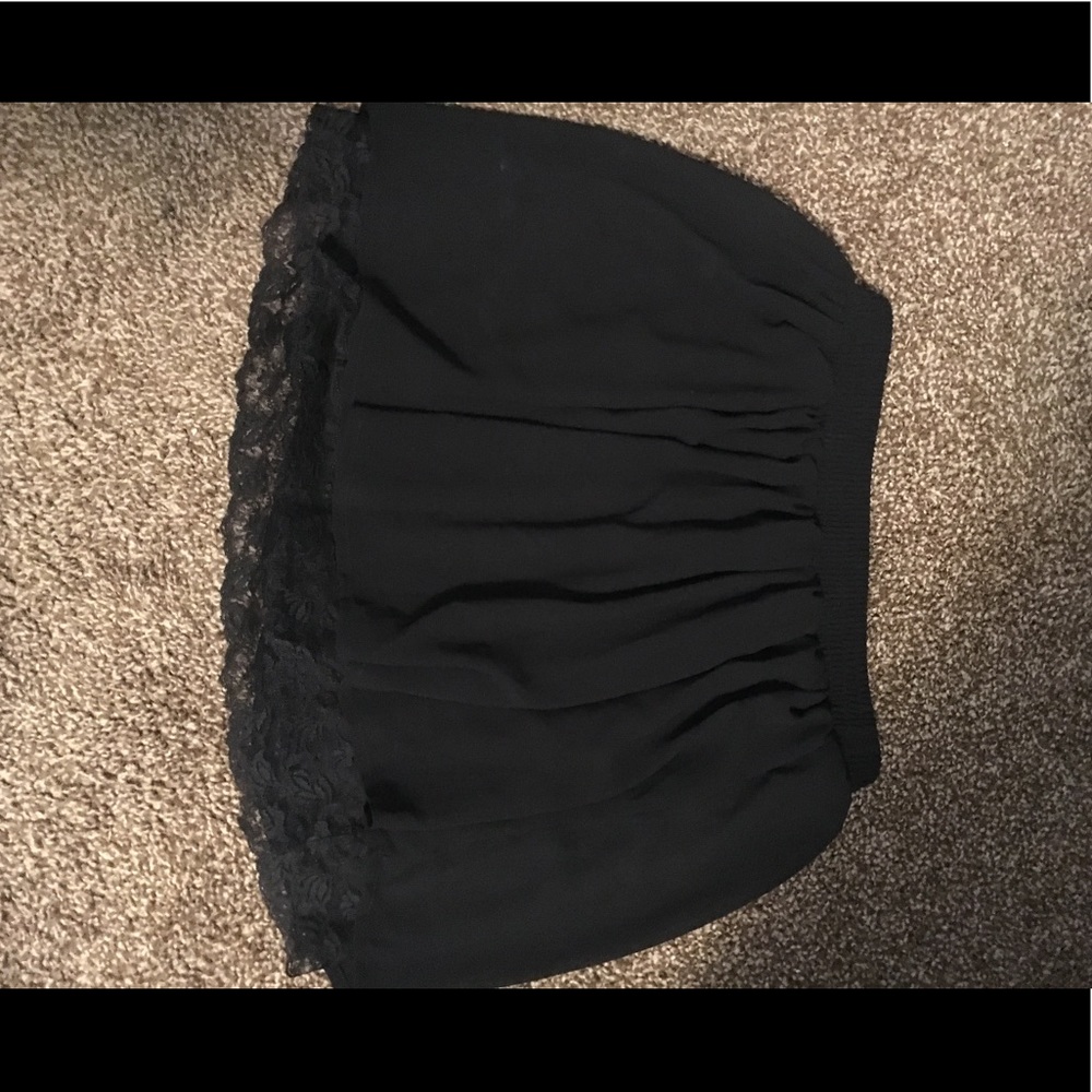 lace under black skirt forever 21