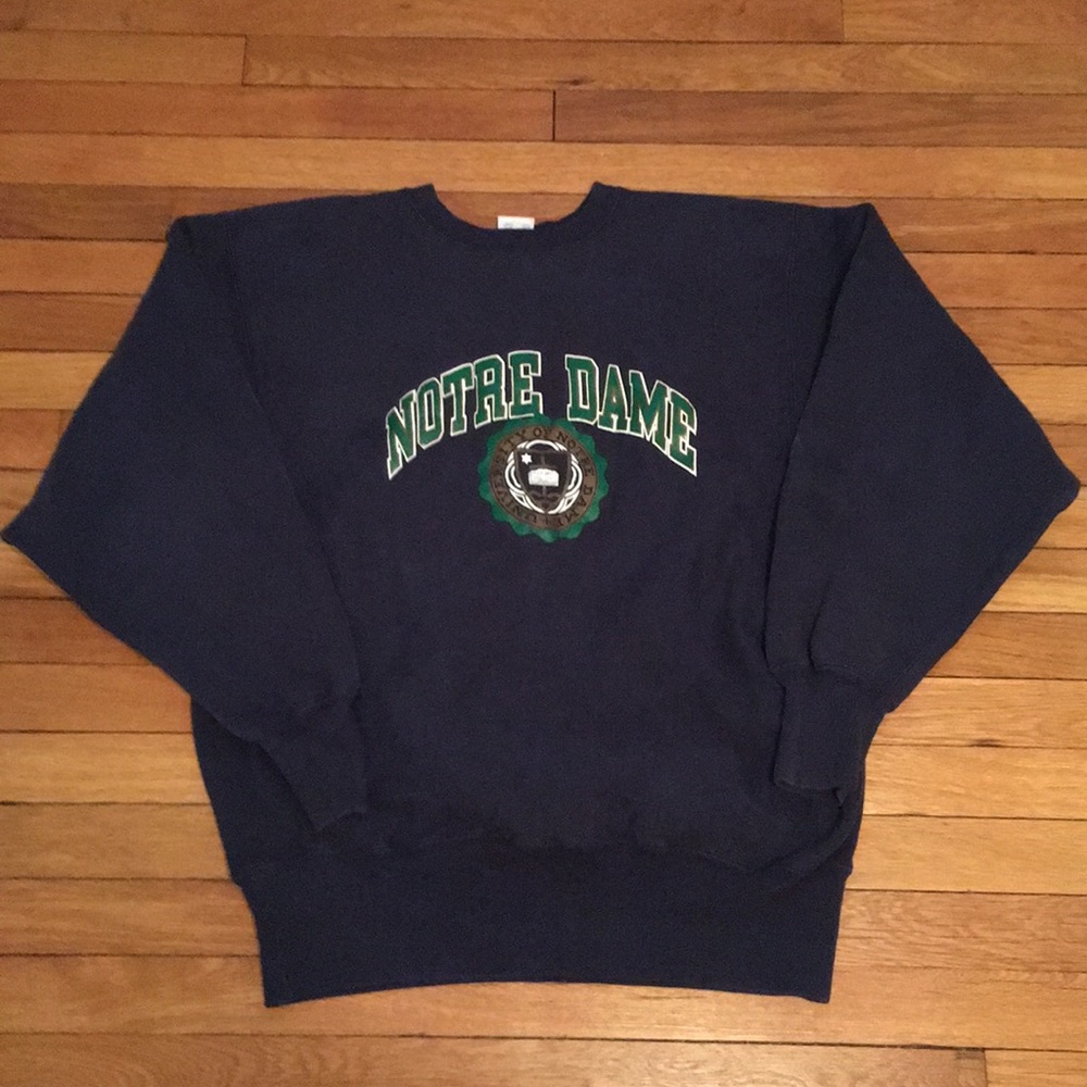 VINTAGE MEN'S CHAMPION NOTRE DAME SWEATER