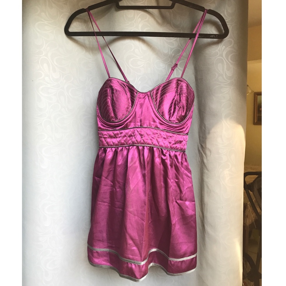 Violet Satin Top