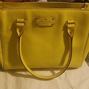 Yellow Kate Spade Wellesley tote