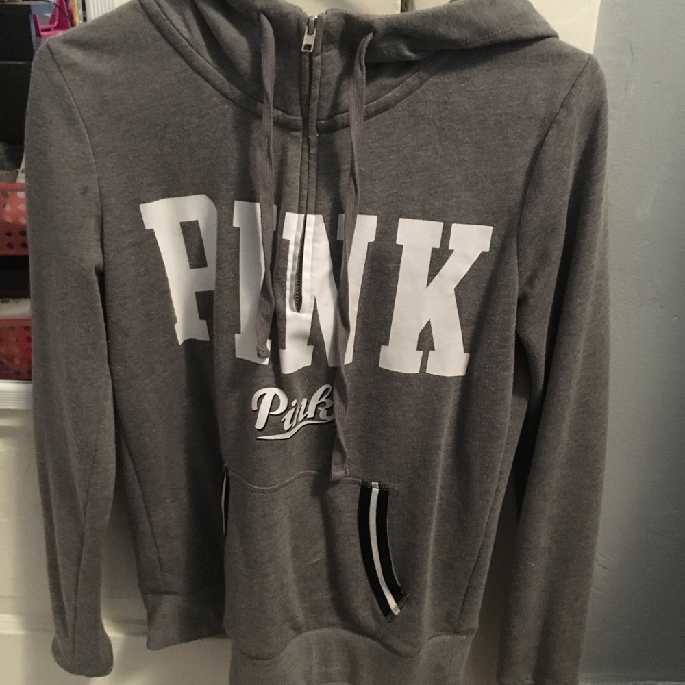 victoria secret PINK quarter zip hoodie