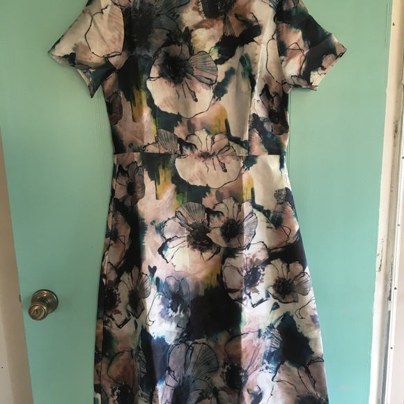 Midi short sleeve floral dress - Picture 2 of 6