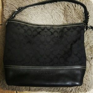 Black Coach Signature Tote