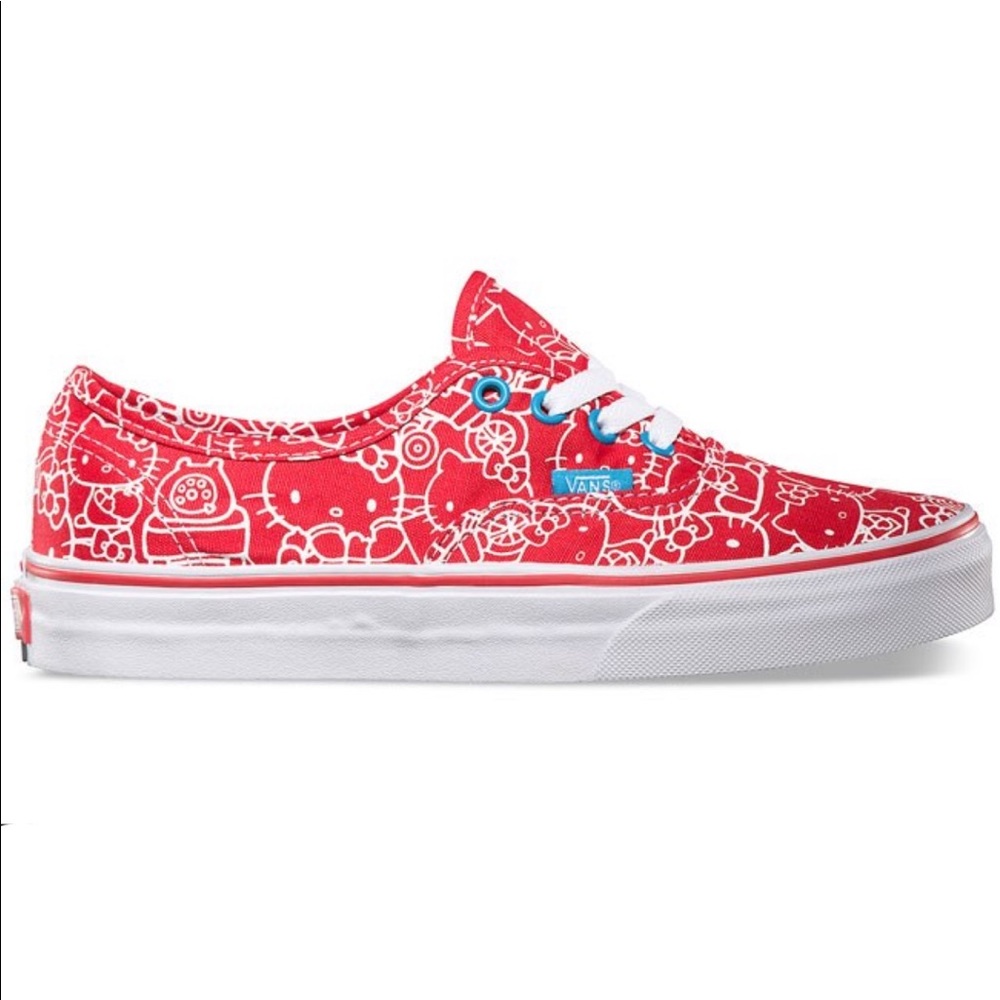 Hello Kitty Vans Size 9 1/2 W or Mens 8