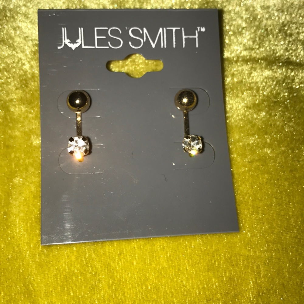 Front and back earring studs