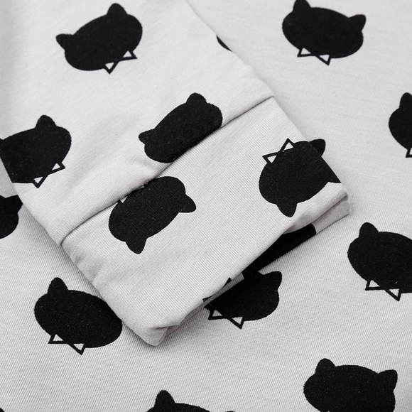 🖤 Kitty Cat Print Toddler Dress 🖤 - Picture 4 of 5