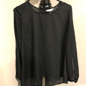 Woman's semi shear shirt with a lot of detail