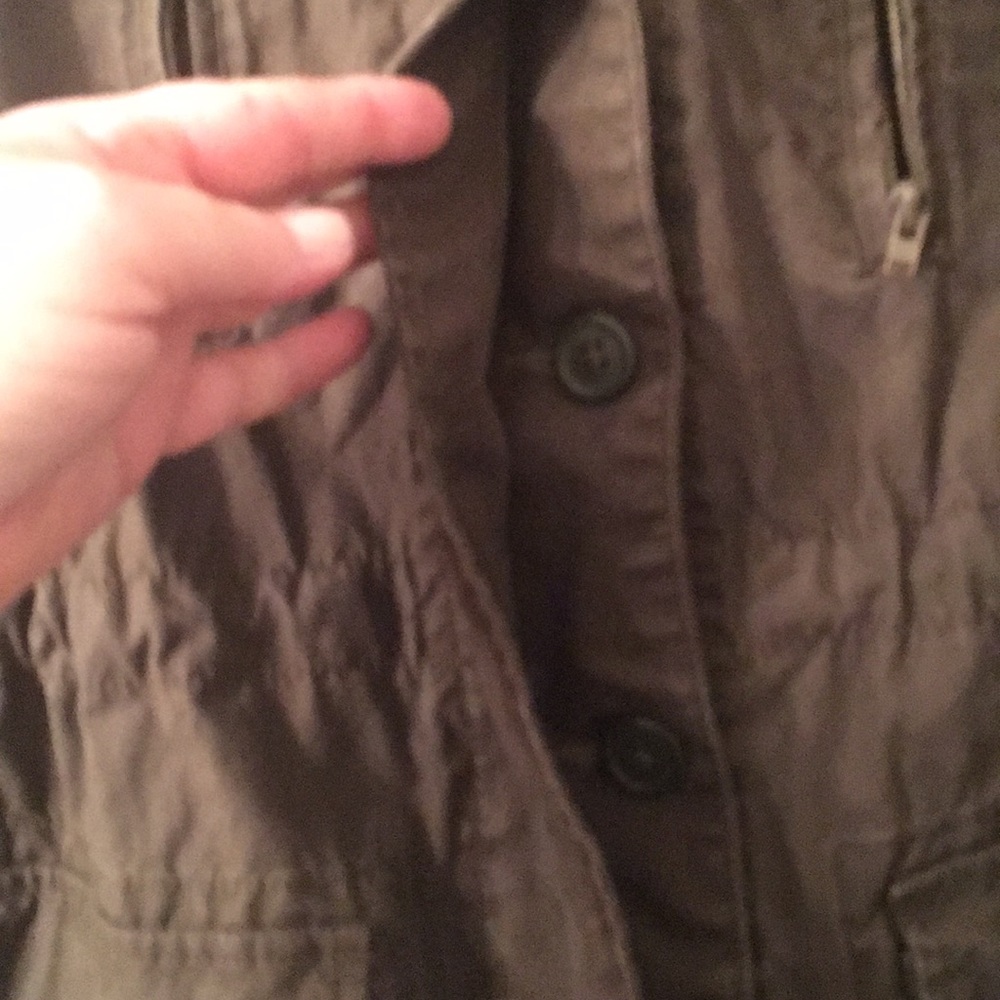 NWT OLD NAVY KAHKI JACKET w ZIPPERS size large - Picture 4 of 7