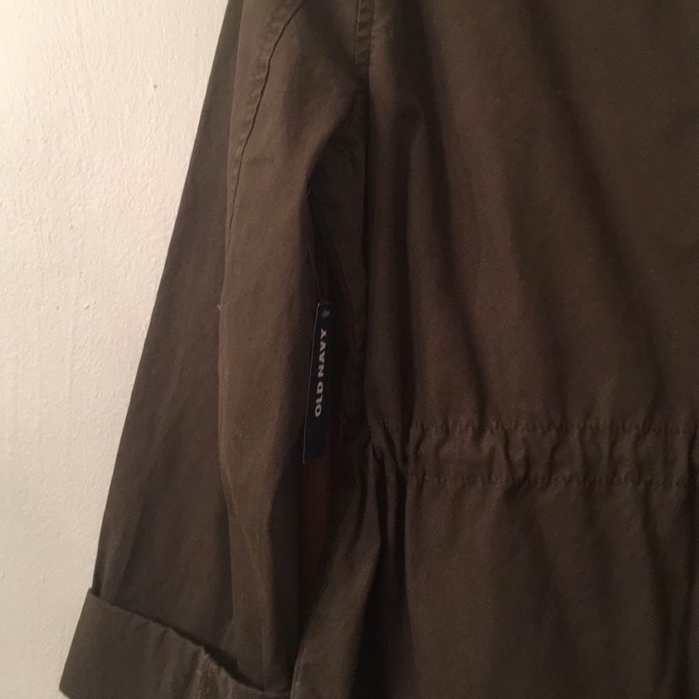 NWT OLD NAVY KAHKI JACKET w ZIPPERS size large - Picture 6 of 7