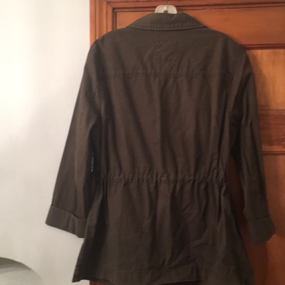 NWT OLD NAVY KAHKI JACKET w ZIPPERS size large - Picture 5 of 7