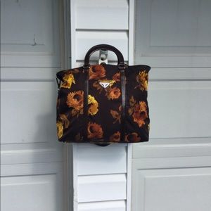NWOT Prada Brown With Fall Leaves Bag NWOT Prada Brown With Fall Leaves Bag