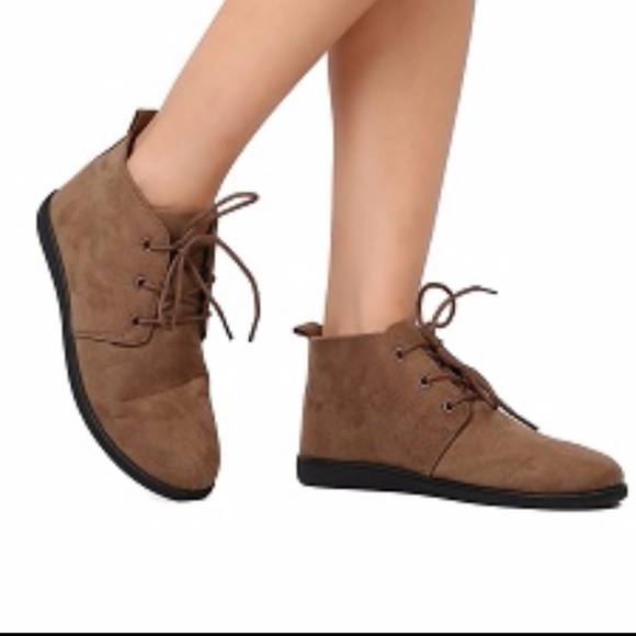 faux suede desert boots