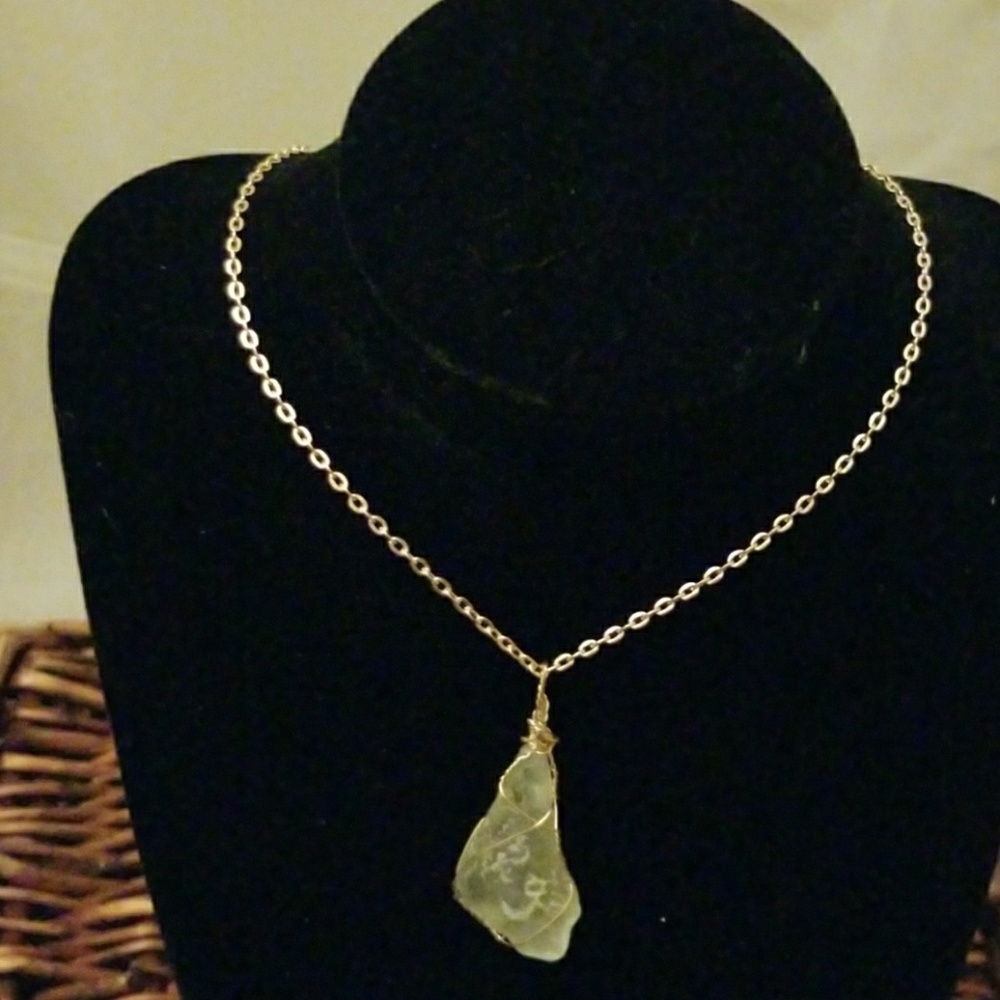 Beautiful "Sea Glass " Necklace